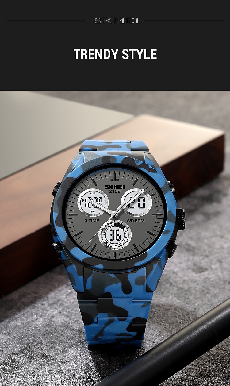 SKMEI Men Digital Watch Fashion Casual Wristwatch Luminous Stopwatch Alarm Clock Countdown TPU Watch 2025 - $31.99 –P11