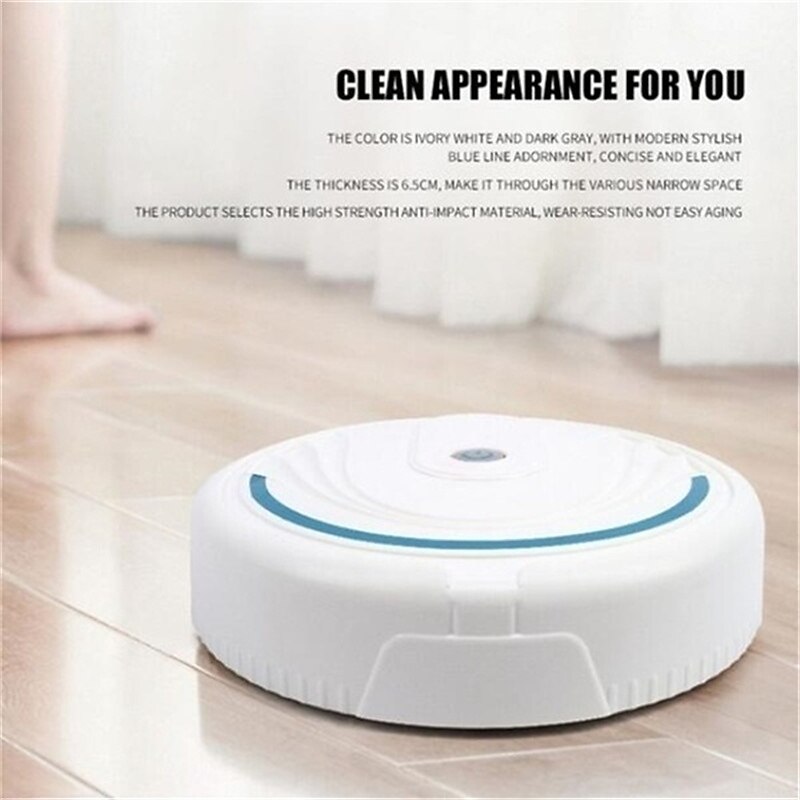 Automatic Smart Household Mopping Sweeping Machine Robot Cleaner Vacuum Floor Dust Hair USB/Battery 2025 - $22.99 –P7