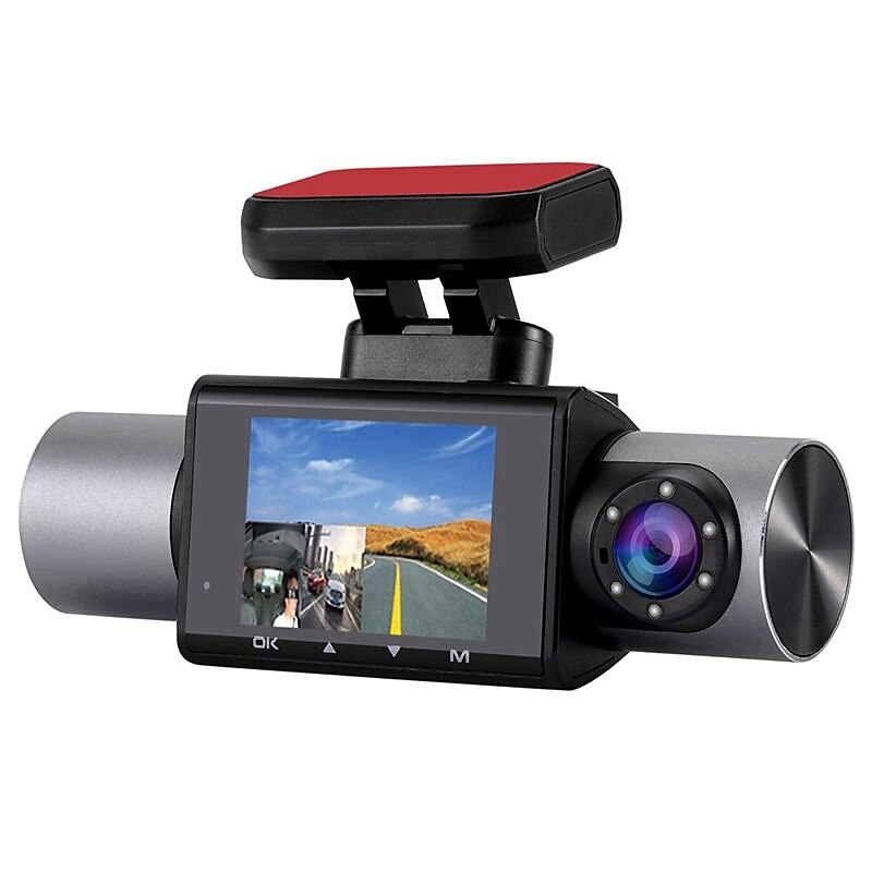 KG330 1080p Nouveau design / HD / avec caméra arrière DVR de voiture 170 Degrés Grand angle 2 pouce IPS Dash Cam avec GPS / Vision nocturne / G-Sensor 6 LED infrarouge Enregistreur de voiture de 2025 ? $105.99 –P1