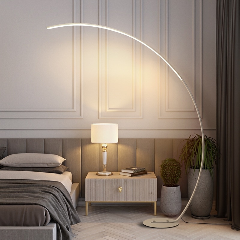 Lampada da terra Multi-tonalità / Lampade ambientali / Decorazione di nozze di Natale Contemporaneo moderno / Tradizionale / Classico Per Sala studio / Ufficio / Giardino Alluminio AC100-240V Nero del 2025 a $328.59 –P13