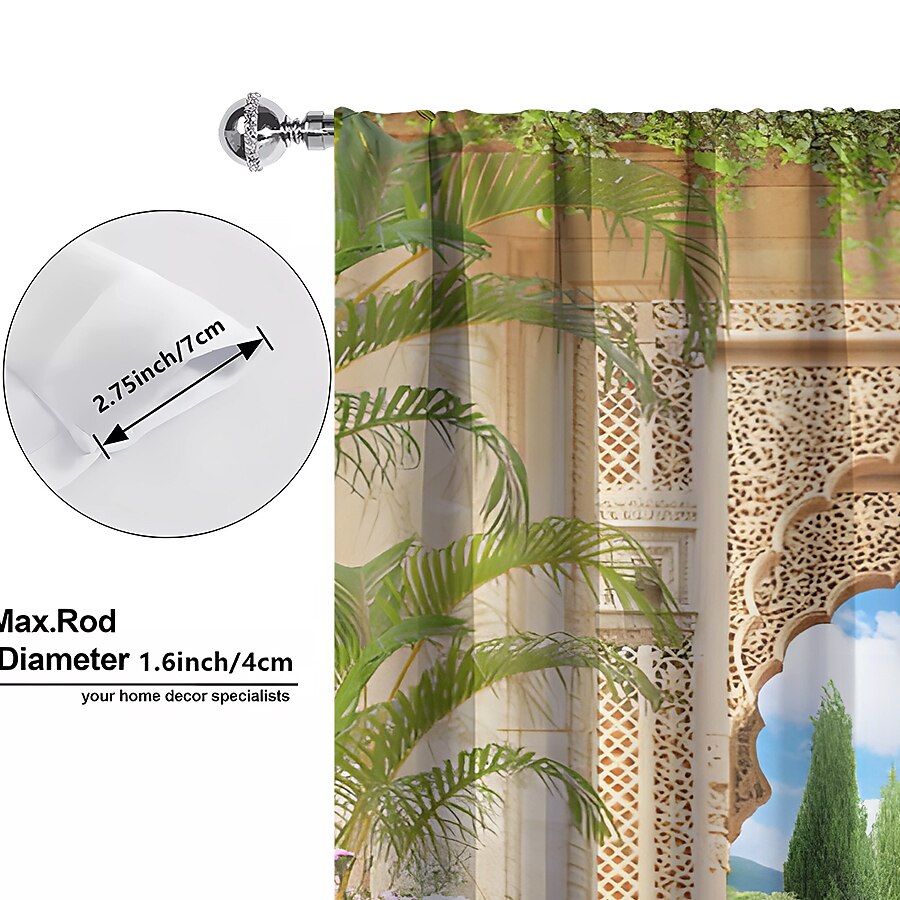 2 Panels Curtain Drapes Blackout Curtain For Living Room Bedroom Kitchen Window Treatments Thermal Insulated Room Darkening 2025 - $28.99 –P11