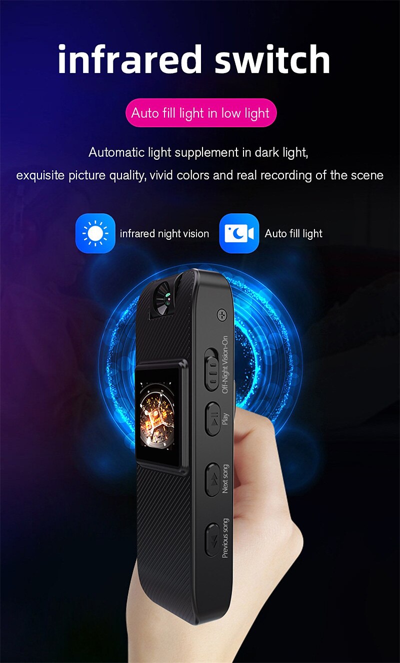 1080P Full HD Mini Camera Infrared Night Vision with LED Screen Small Bodycam Smart Security Sports DV Camcorder Car DV 2025 - $44.99 –P2