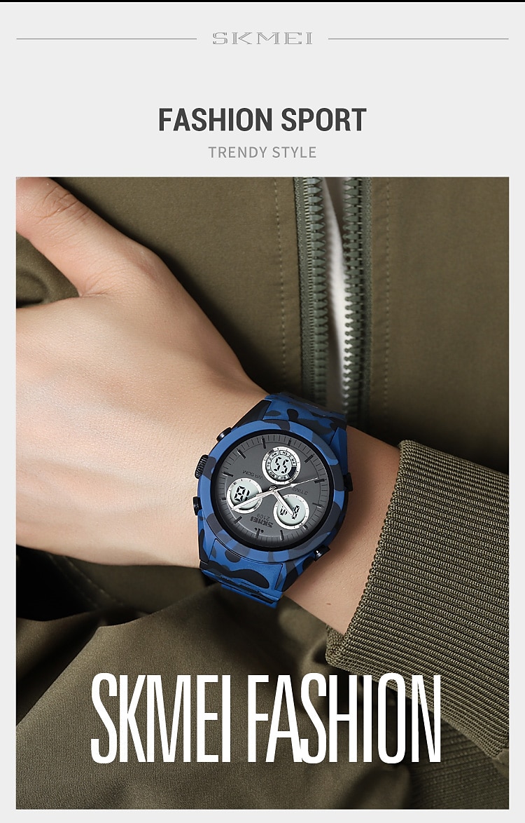 SKMEI Men Digital Watch Fashion Casual Wristwatch Luminous Stopwatch Alarm Clock Countdown TPU Watch 2025 - $31.99 –P4
