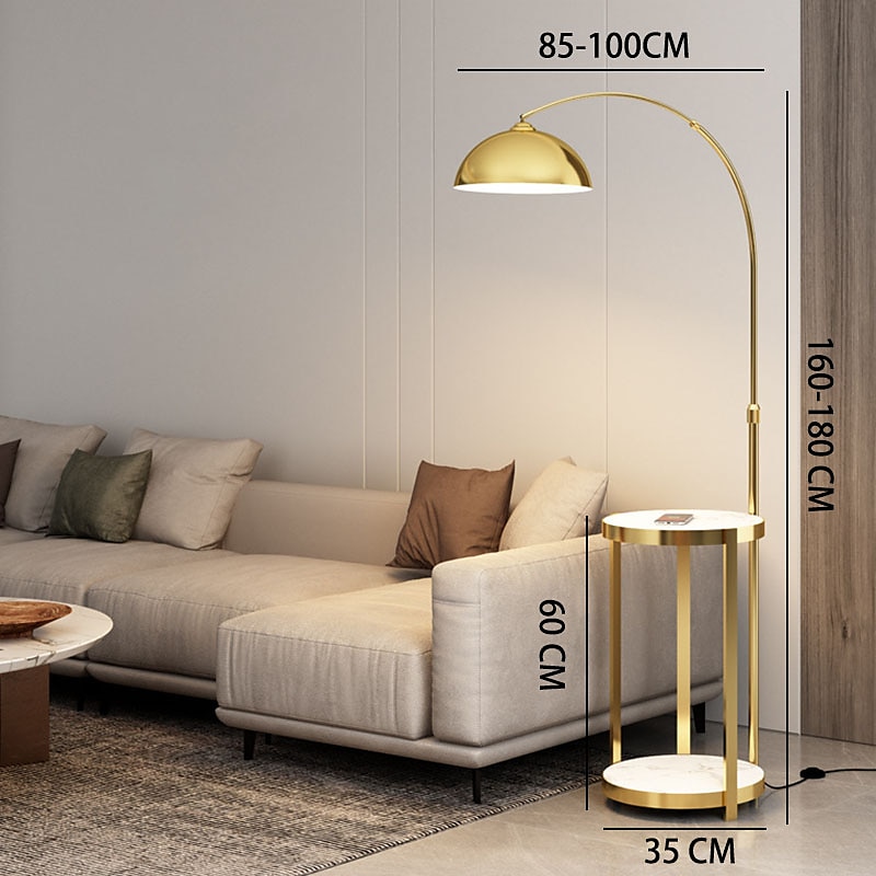 Curved Floor Lamp for Living Room, Modern Farmhouse Industrial Standing Lamp, Black Tall Lamp with Metal Shade, Suitable for Bedroom Office Sofa, Bulb Included, 360° Rotatable Arm 110-240V 2025 - $497.89 –P3
