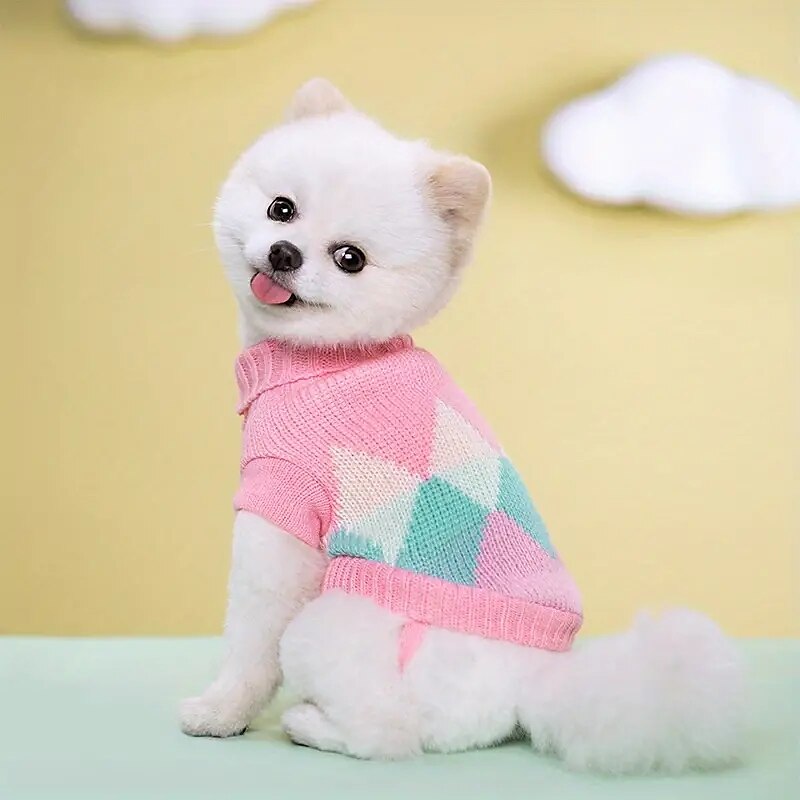 Kutyák Macskák Pulóverek Jumper aranyos stílus Alkalmi Tél Meleg Légáteresztő Mekano Mosható Kényelmes Szabadtéri Alkalmi / Napi Kutyaruházat for bichon frisé Pomerániai törpespitz Kölyök kisállat 2025 - $18.99 –P4