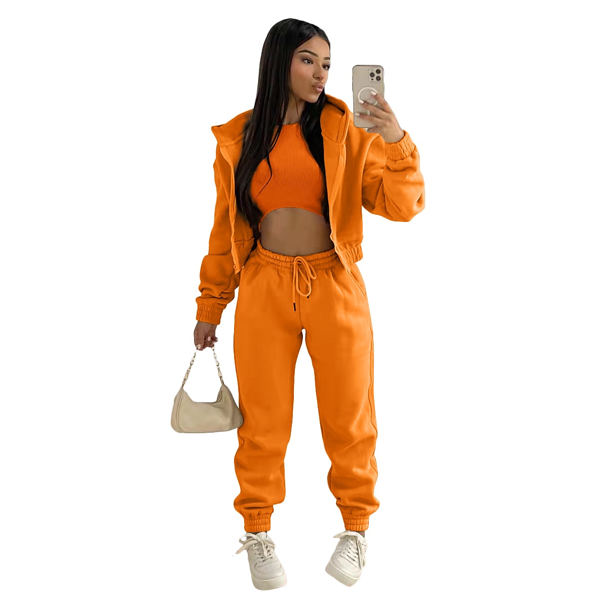 Kapuzenshirt Weste Pullover Glatt Grafik Für Damen Erwachsene Heißprägen Strasse Casual 2025 - $27.99 –P8