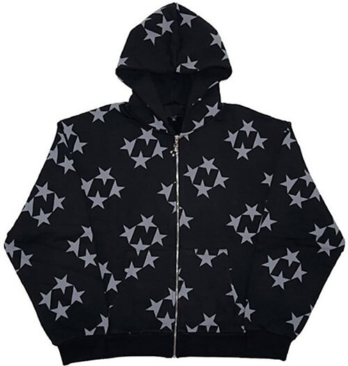 Felpa Felpa con cappuccio con cerniera Pullover Modello Tasca frontale Per Per uomo Per donna Unisex Per adulto Stampa a caldo Strada Casual / quotidiano del 2025 a $30.99 –P6