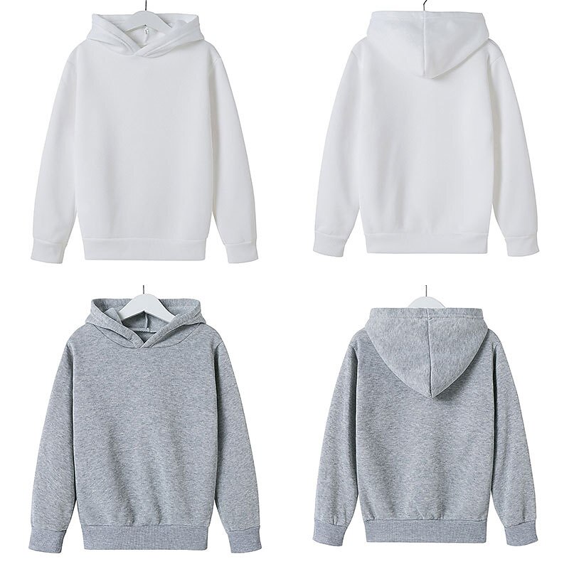 Lapset Sukupuolineutraali Huppari Yhtenäinen väri Pitkähihainen Kevät Syksy Talvi Ihana Päivittäin Polyesteri Koulu ulko- Kausaliteetti 2025 - $9.49 –P2