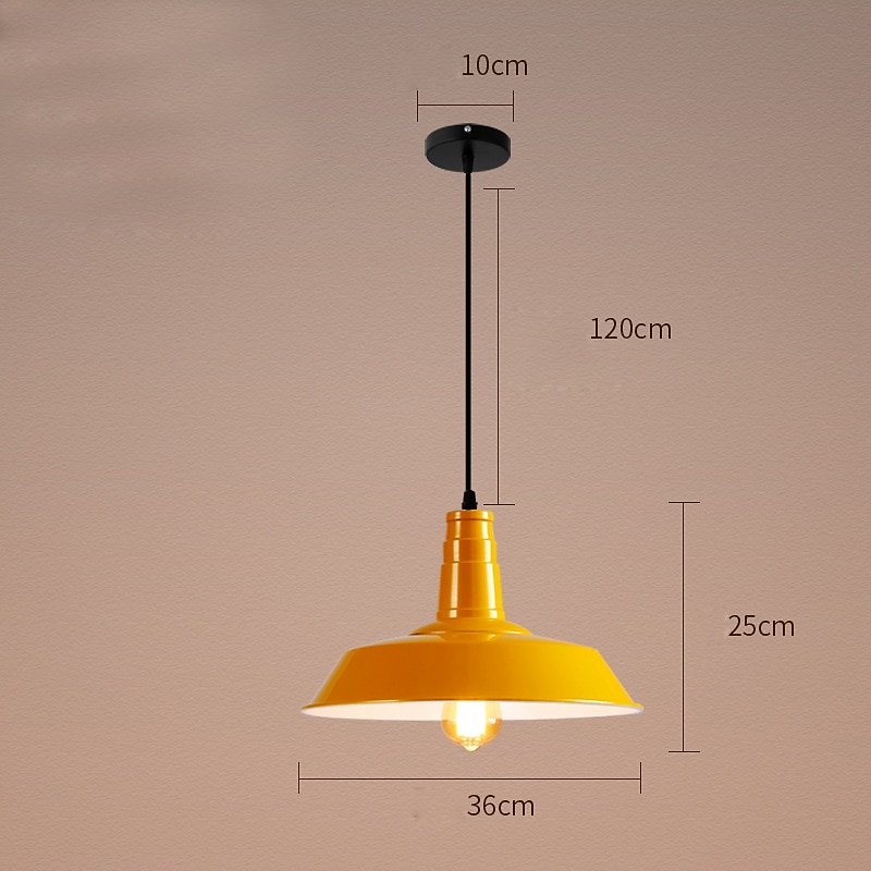 Lustre vintage entrepôt lumières décoratives lampe à suspension de style ancien luminaire suspendu à dôme industriel luminaire suspendu à base e27 pour magasin de vêtements bureau 110-240v de 2025 ? $118.99 –P9