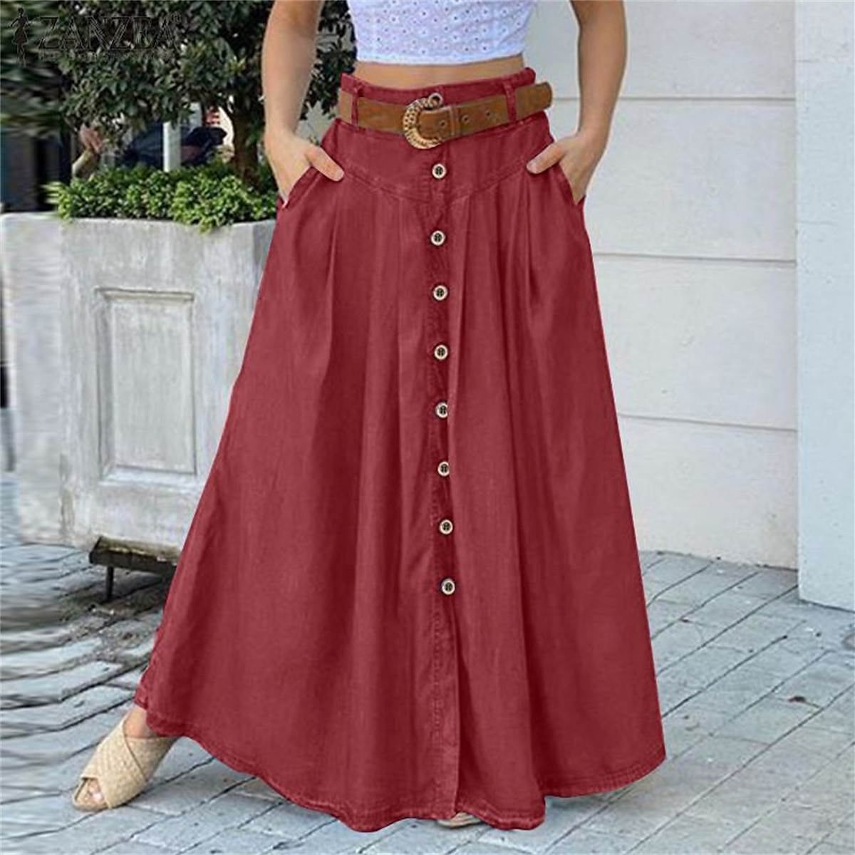 belt wali long skirt