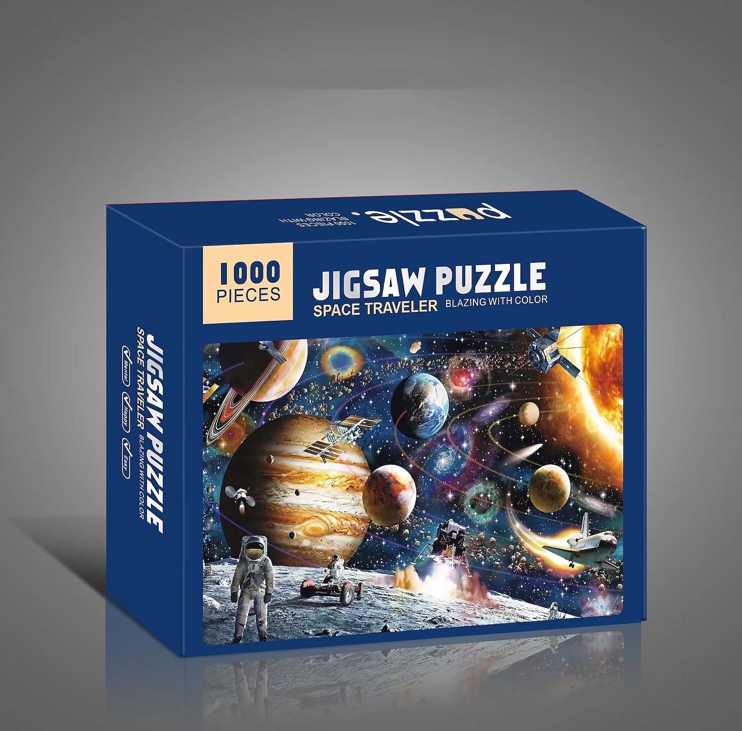 creativo 1000 pezzi di carta bianca piatta carta addensata puzzle circolare luna amore mare puzzle giocattolo per adulti del 2025 a $31.99 –P12