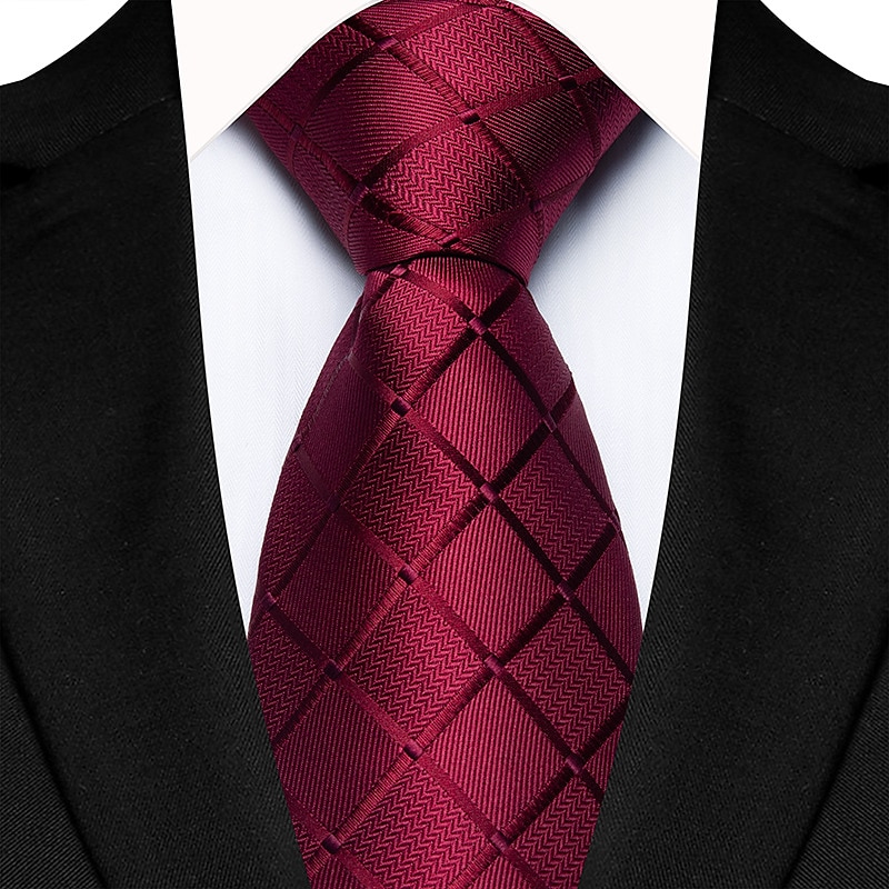 cravatta classica da uomo a righe rosa verde blu cravatta di seta da uomo fazzoletto gemelli da sposa cravatta formale gfit per uomo del 2025 a $13.99 –P6
