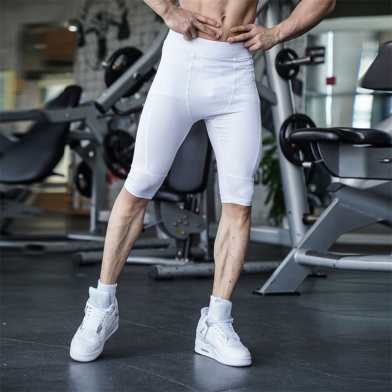 Herre Shorts Søndagsshorts Sport Ut på byen Helg Løp Fritid Elastisk midje عادي Knelengde Gymnastik Sportsklær Svart Hvit Mikroelastisk 2025 - $13.99 –P1