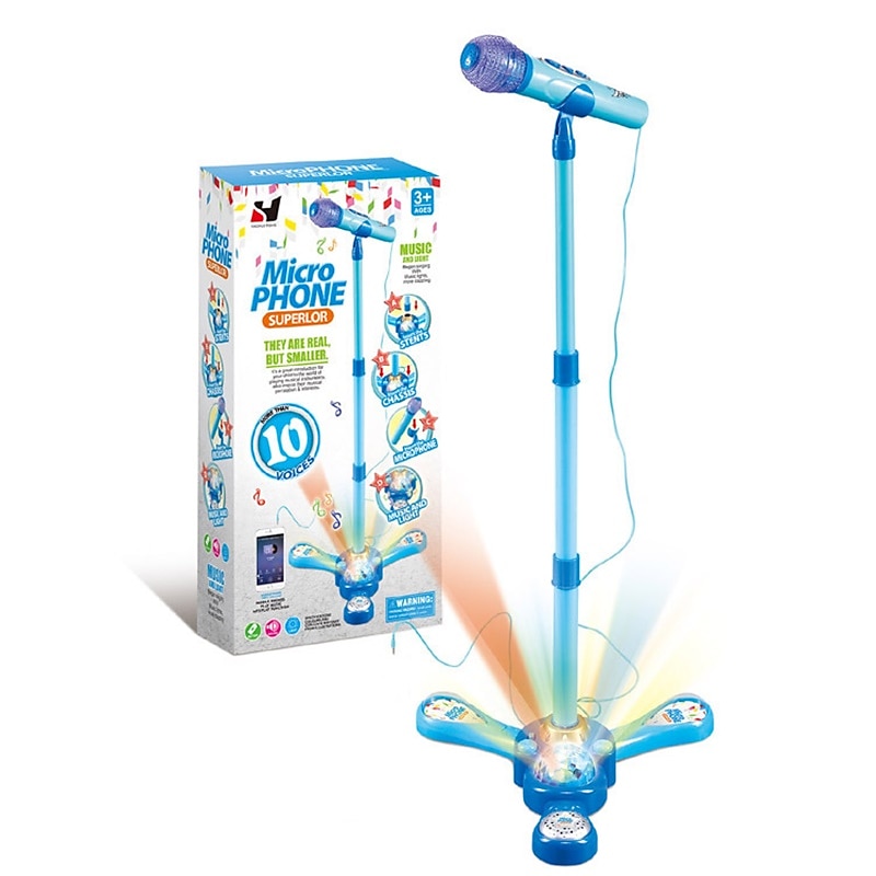 gyermek korai nevelési mikrofon egy mikrofonos zenei mikrofon állvánnyal szimuláció karaoke játékok gyermekajándékok 6 éves kor felett 2025 - $51.99 -P2