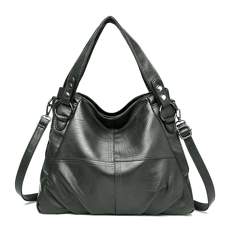 Per donna Borsa Borsa a tracolla Borsa a spalla Borsa Boston Pelle PU All'aperto Shopping Quotidiano Cerniera Grande Capacità Impermeabile Durevole Tinta unica Trapuntato Rosso violaceo Nero Bianco del 2025 a $29.25 –P16