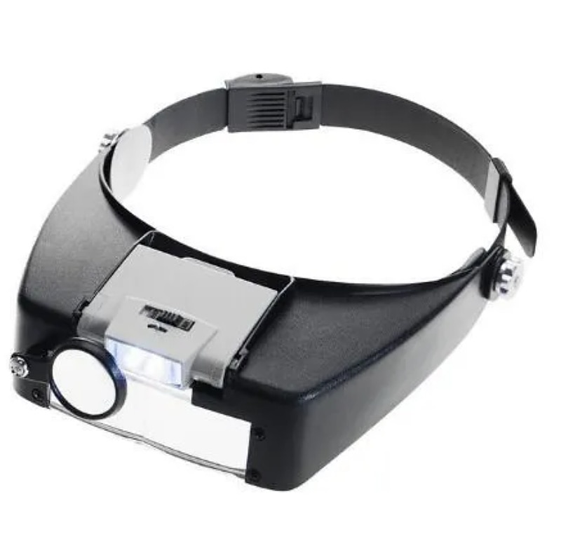 Loupe à bandeau avec lumière led, lampe frontale, loupe de bijoutier avec lumières led 1,5x/3x/8,5x/10x de 2025 ? $35.99 –P3
