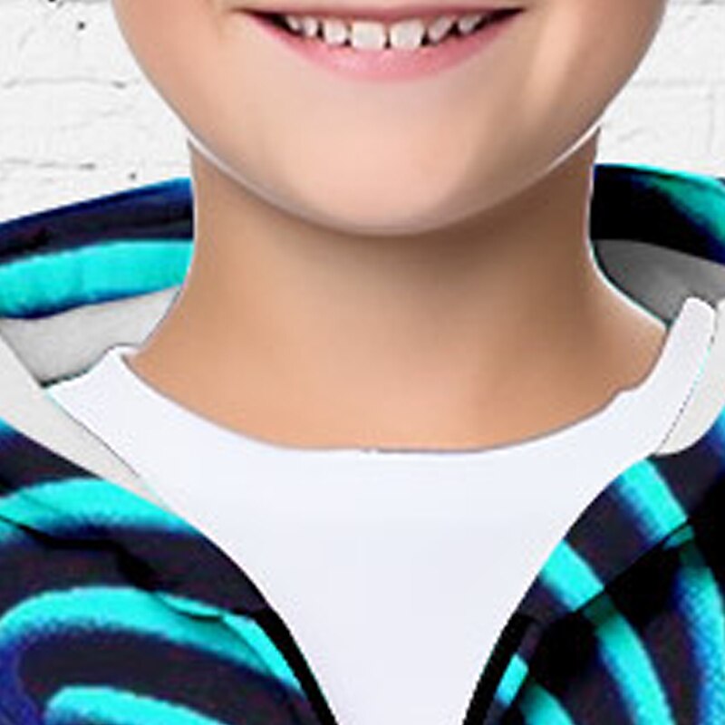Pojkar 3D Grafisk Huvtröja Kappa Ytterkläder Långärmad 3D-tryck Höst Vinter Mode Streetwear Häftig Polyester Barn 3-12 år Utomhus Ledigt Dagligen Normal 2025 - $18.49 –P6