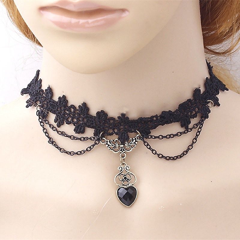 Crystal Lace Necklaces