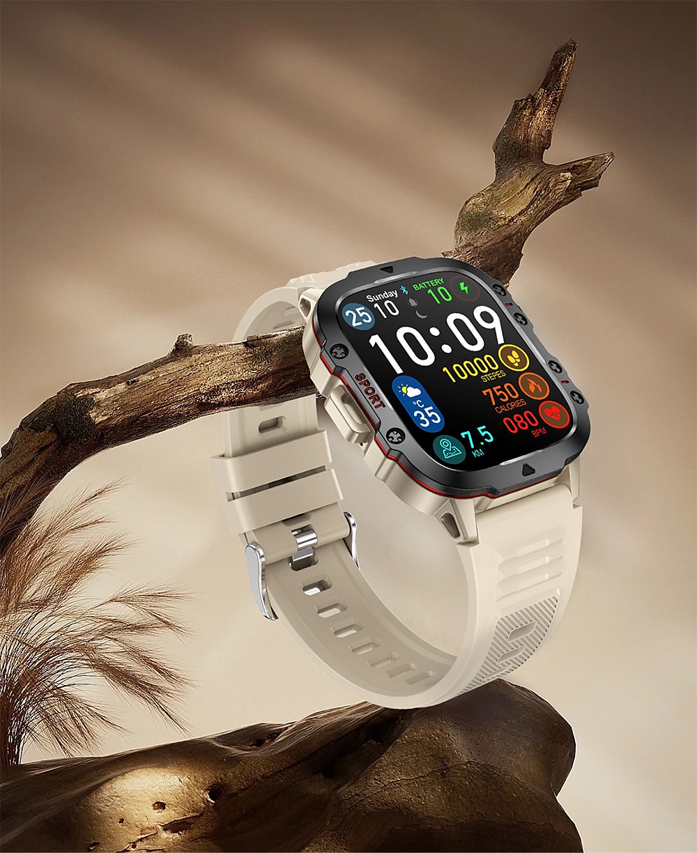 iMosi QX11 Smart Watch 1.96 inch Smartwatch Fitness Running Watch Bluetooth Pedometer Call Reminder Activity Tracker Compatible with Android iOS Women Men Hands-Free Calls Waterproof Media Control 2025 - $48.99 –P20