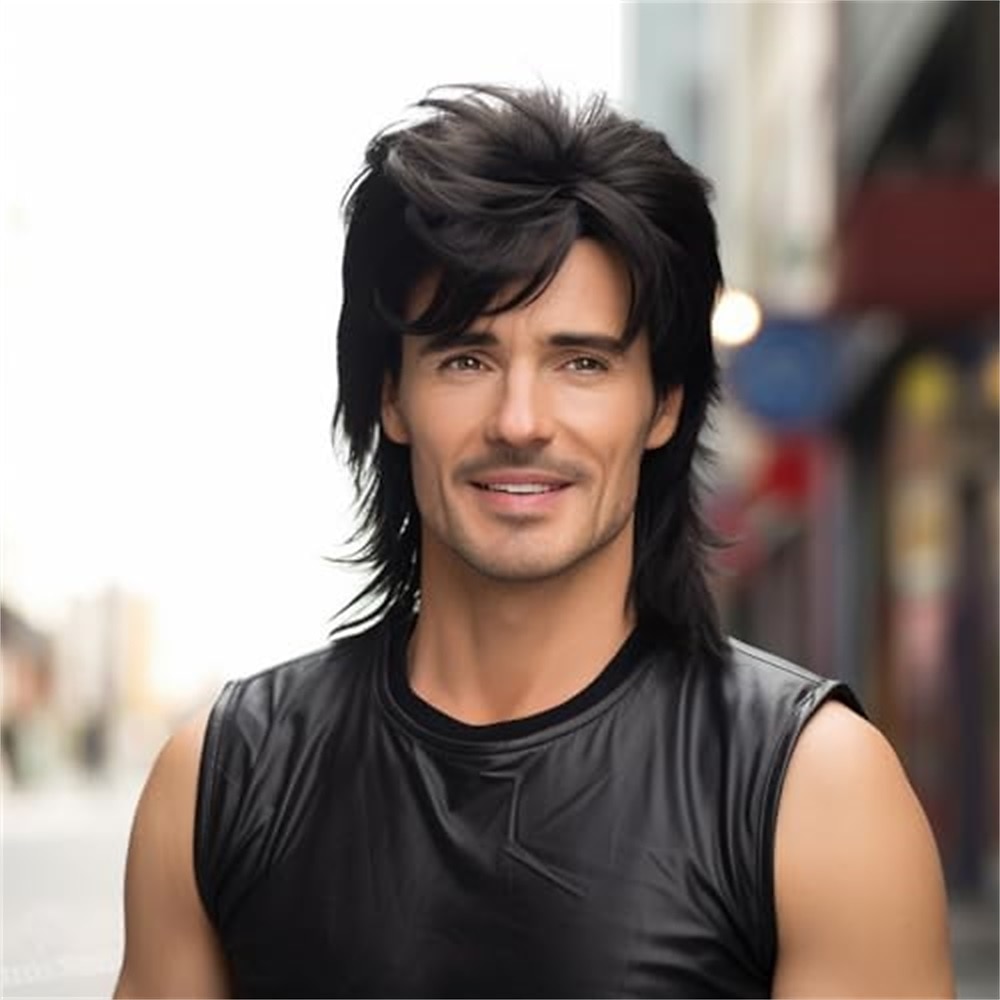 Peruca Mullet Peruca Engraçada Para Adultos Para Homens Peruca Pop Rock Joe Dirt Peruca dos Anos 70 80 Peruca Marrom Perucas de Halloween de 2026 por $19.49 –P6