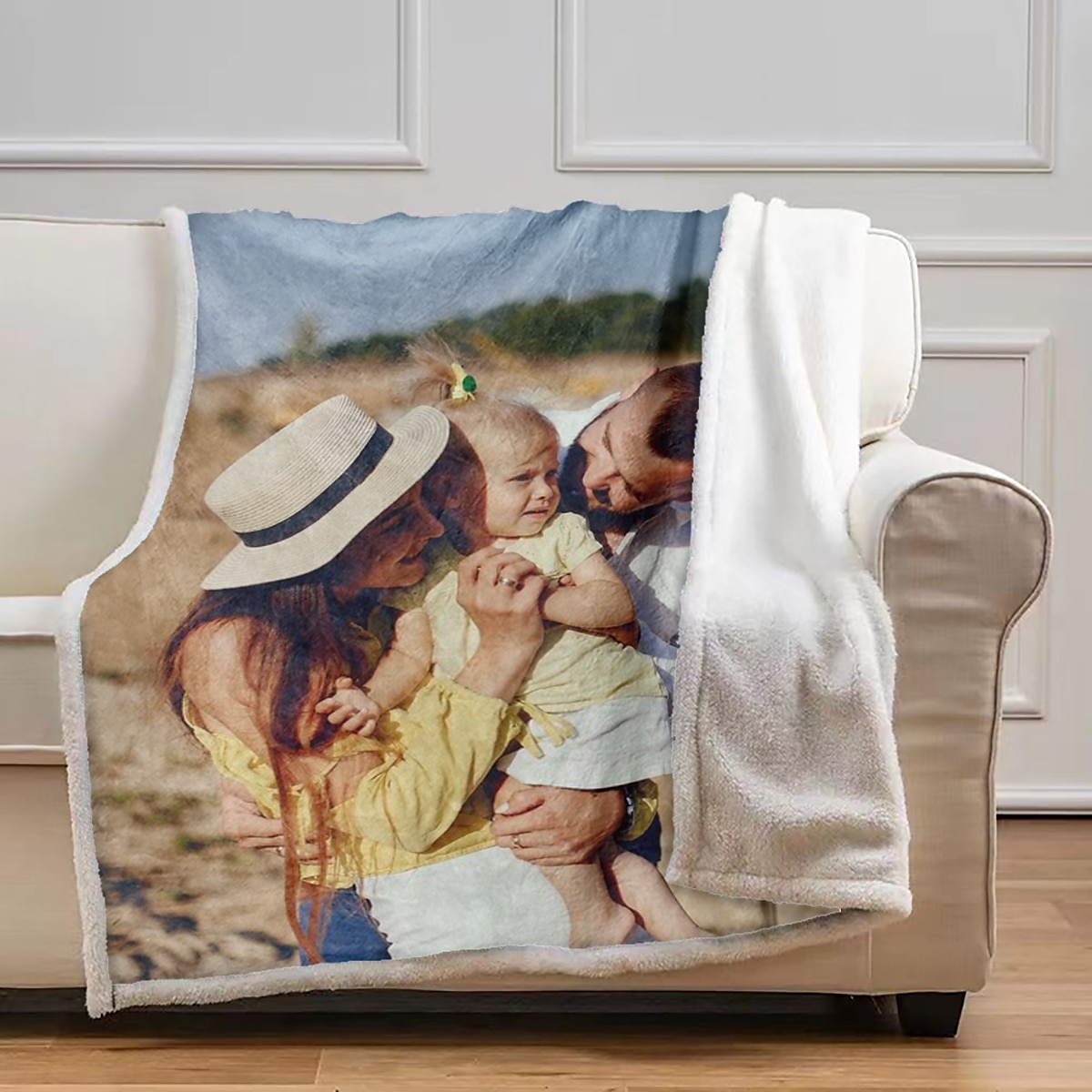 Anpassade Sherpa-filtar med bilder Personliga pargåvor Anpassad bildfilt Jag älskar dig gåvor Födelsedagspresent till fru make flickvän pojkvän 2026 - $19.49 –P5