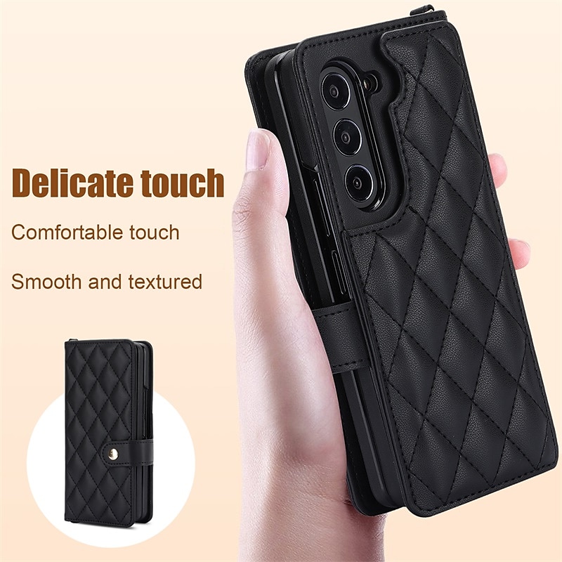 телефон Кейс для Назначение SSamsung Galaxy Z Fold 5 Z Fold 4 Z Fold 3 Откидная подножка Защита от удара ТПУ 2025 - $27.99 –P1