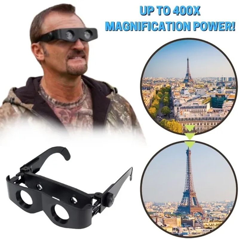 Zoomable Wearable Binoculars Bird Watching Kids & Adults Binocular Night Vision Glasses Hands Free Sports Opera Glasses Macular Degeneration Glass Optics Best Compact Long Distance Eye Telescope 2026 - $17.99 –P1