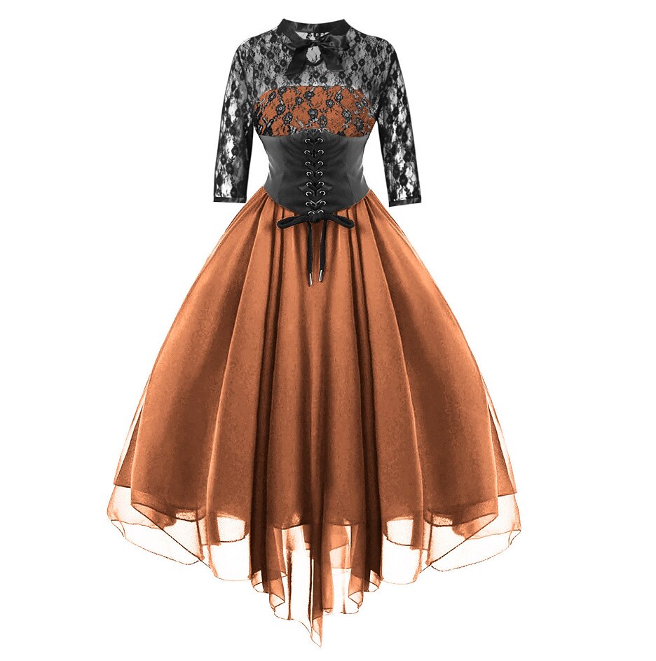 Retro Vintage Punk & Gothic Dress Fancy Dress Women's Masquerade Prom  Adults' Dress 2026 - $48.99