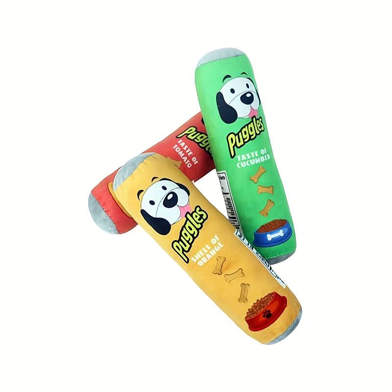 Brinquedos para roer Brinquedos Felpudos Brinquedo interativo Squeak Toy com Durável Liberando Pressão Pet Training Brinquedo para corda de dentição Brinquedo de dentição para Cachorros Gatos de 2025 por $10.99 –P3