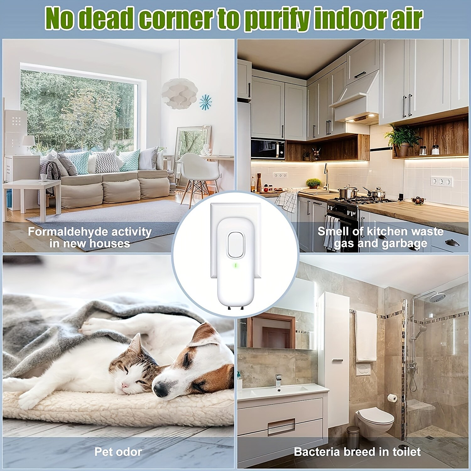 Mini Air Purifier For Home Plug-in Negative Ion Generator Air Purifier No Filter Portable Household Odor Eliminator Cleaner For Home/Bedrooms/Toilets/Living Room/Hotel/Office 2025 - $19.99 –P3
