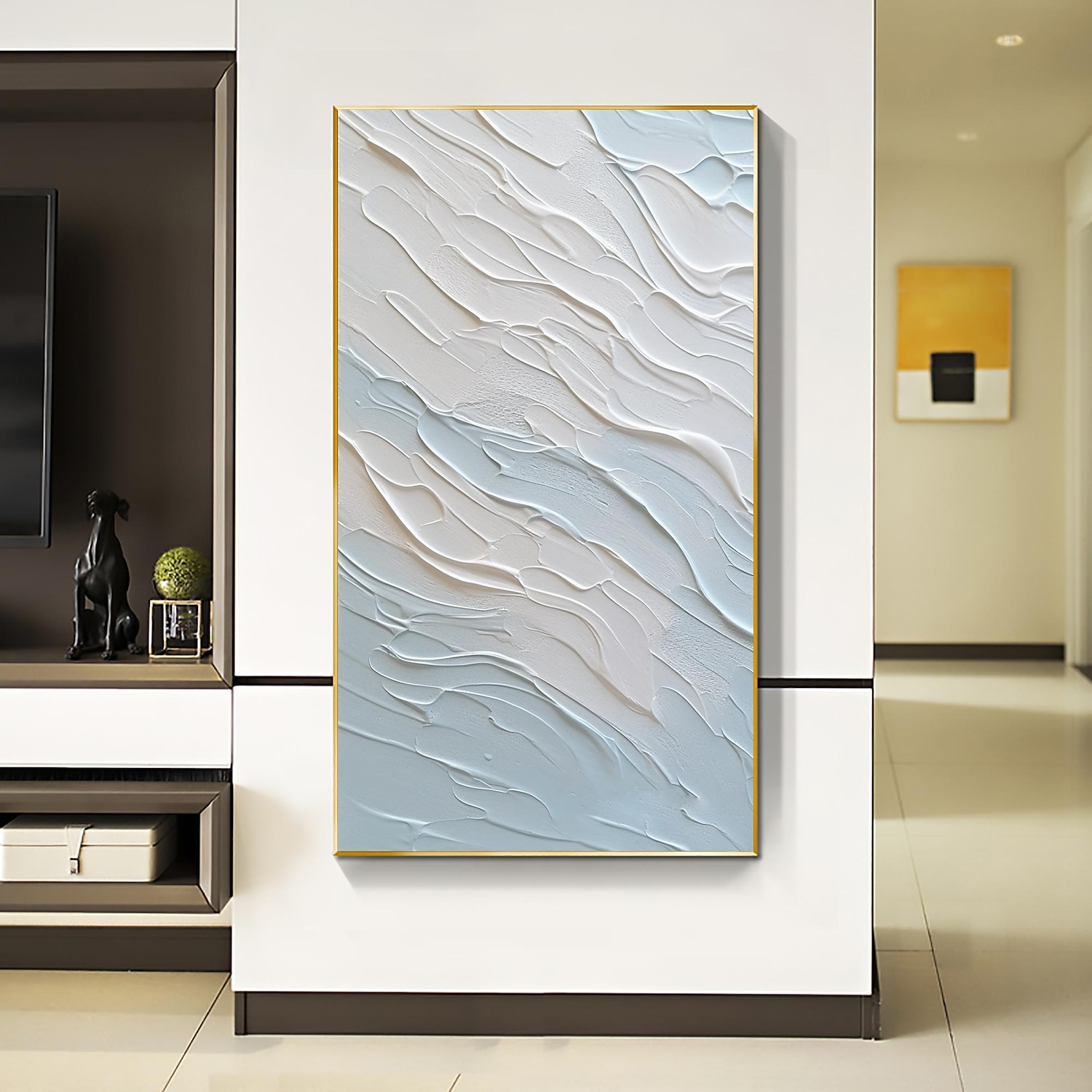 Handmade Oil Painting Canvas Wall Art Decor  Original Abstract Beach in full for Home Decor With Stretched FrameWithout Inner Frame Painting 2025 - €113.99 –P11