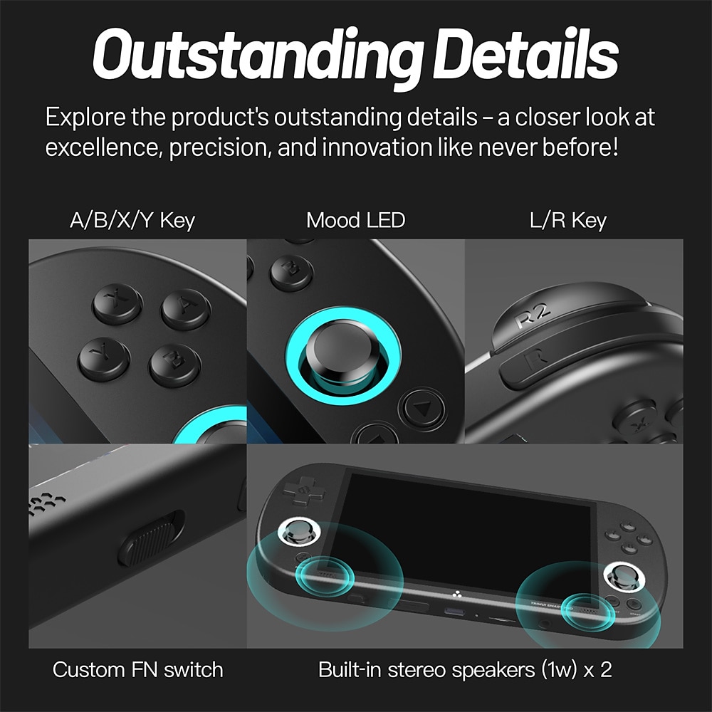 TRIMUI Smart Pro Portable Retro Handheld Game Console 4.96" IPS HD Screen 10000+ Games Double Joystick 26+ Simulators Kids Gift, Christmas Birthday Party Gifts for Friends 2025 - $159.99 –P5