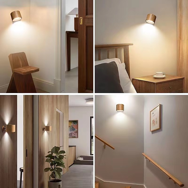 Luces LED para gabinete con control remoto, lámpara de pared recargable de 3000 mah, 3 temperaturas de color, luz magnética regulable con rotación de 360 °, para pasillo junto a la cama del dormitorio 2025 - $42.99 –P4