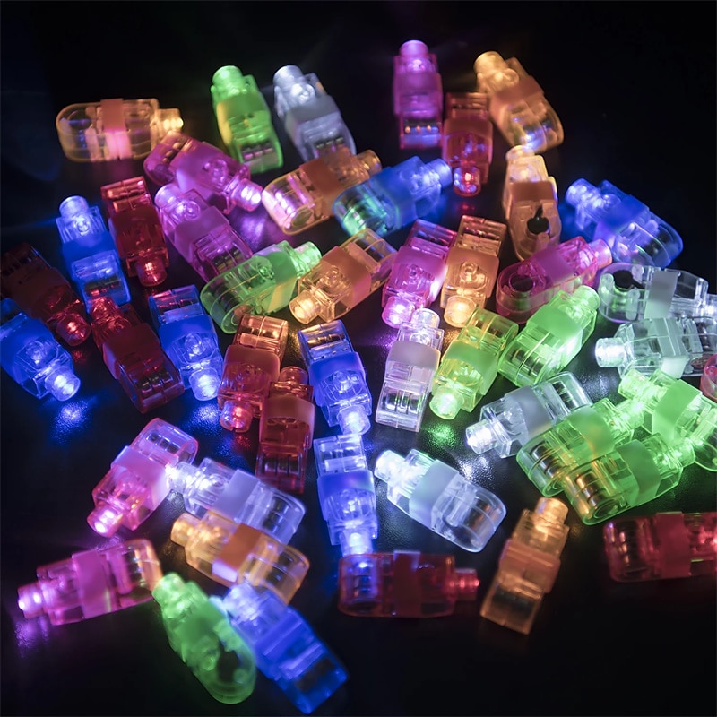 Luci LED per Dita per Bambini Forniture per Feste di Compleanno Giocattoli Laser Rave Assortiti 6 Colori 30/50/60 Pezzi del 2025 a $15.99 –P3
