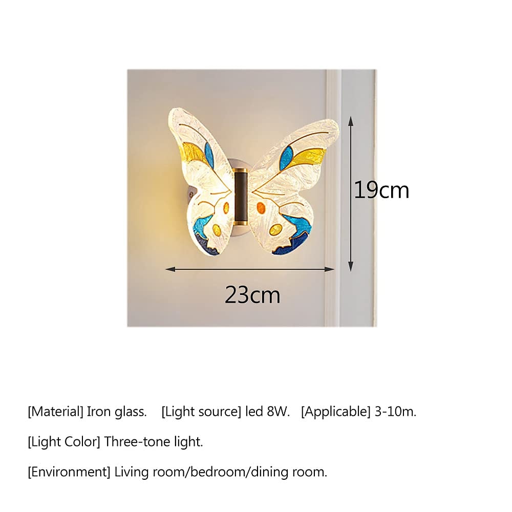 aplice de perete tip fluture de la mijlocul secolului 8w led noptieră corp de iluminat cu abajur acrilic reglaj iluminat vanity lămpi metalice montate pe perete pentru dormitor hol 110-240v 2025 - $116.99 –P7