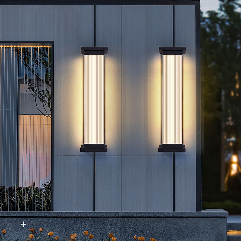 Aplique de pared LED, accesorio de iluminación, aplique de pared ip65, lámpara de pared de aluminio resistente al agua y a prueba de herrumbre, acrílico, patio, jardín, balcón, villa, luces 2025 - $165.99 –P2