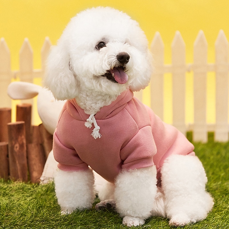Perros Gatos Saco y Capucha Deportes y Exterior Casual Invierno Templado Transpirable Suave Lavable Cómodo Exterior Casual Diario Ropa para perros for Bichón Frisé Pomerania Animal doméstico del beb 2025 - $15.49 –P1