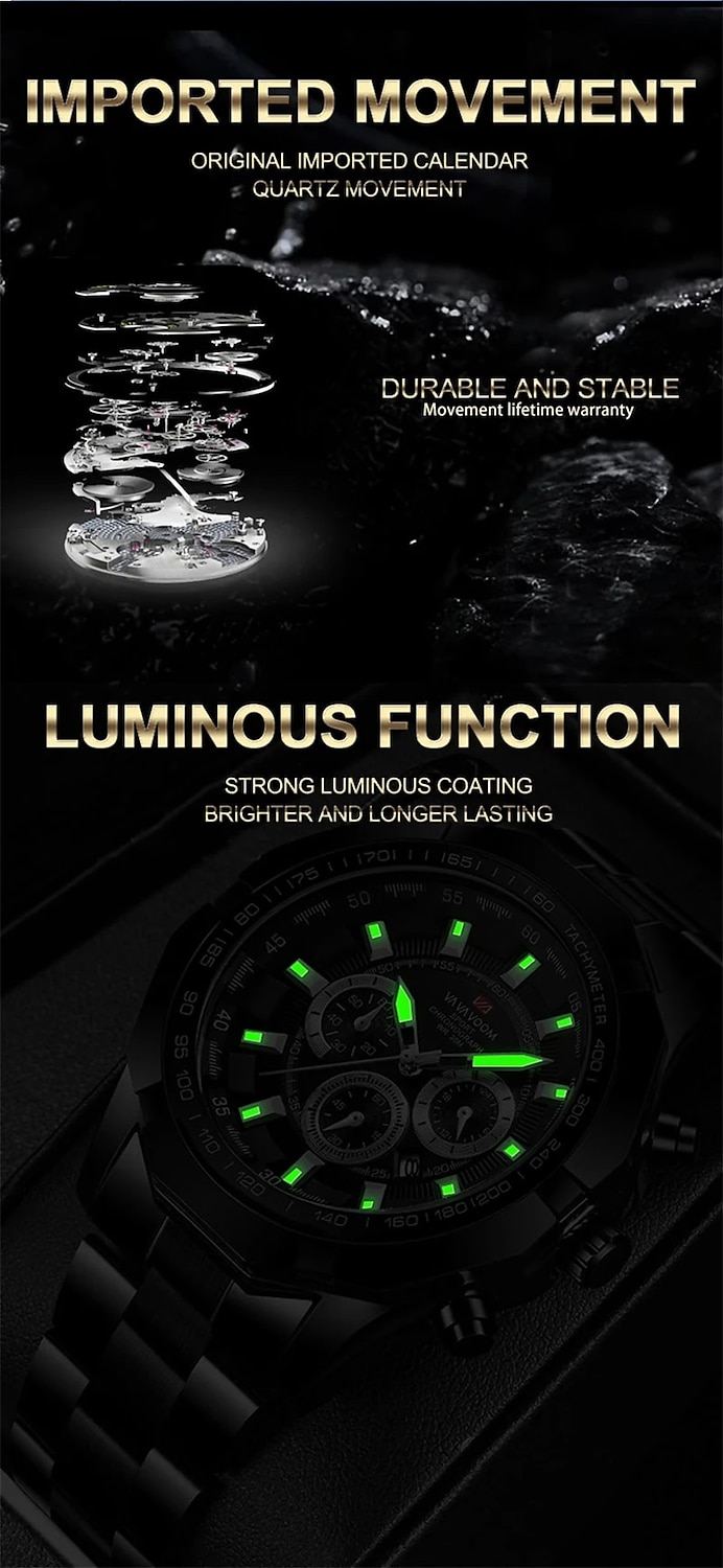 2 in 1 Luxury Mens Watch with Bracelet Set Fashion Casual Military Quartz Sports Steel Wristwatch Men's Clock Gift 2025 - $20.99 –P4
