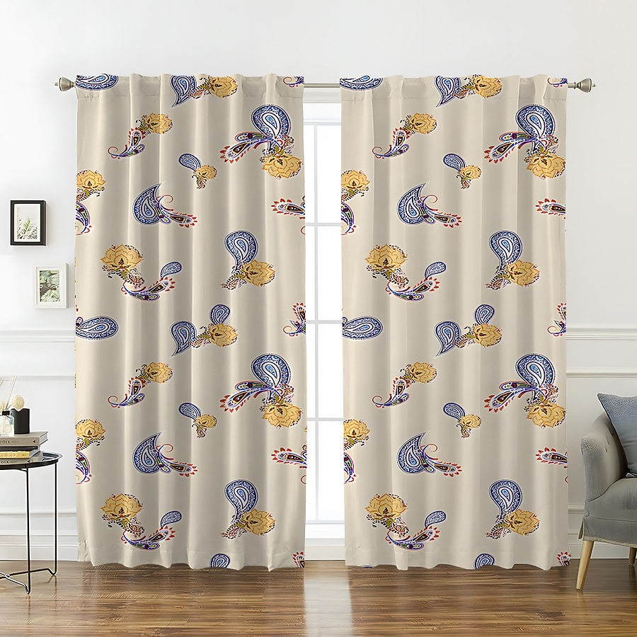 2 панели, плотные шторы для гостиной, спальни, кухни, обработка окон, теплоизолированные затемняющие комнаты 2026 - $28.99 –P12