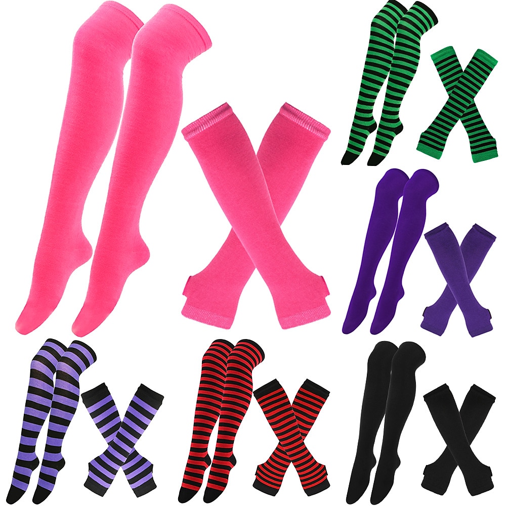 Calcetines hasta rodilla Calcetines de Navidad Mujer Navidad Carnaval Mardi Gras Nochebuena Retro Antiguo Guantes Calcetines 2025 - $15.49 –P2