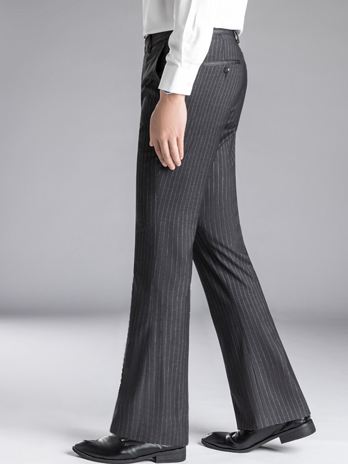 Per uomo pantaloni della tuta Pantaloni a zampa Pantaloni Pantaloni da completo Tasche Banda Comfort Traspirante Esterno Giornaliero Per uscire Di tendenza Informale Nero Blu scuro del 2026 a $28.99 –P5