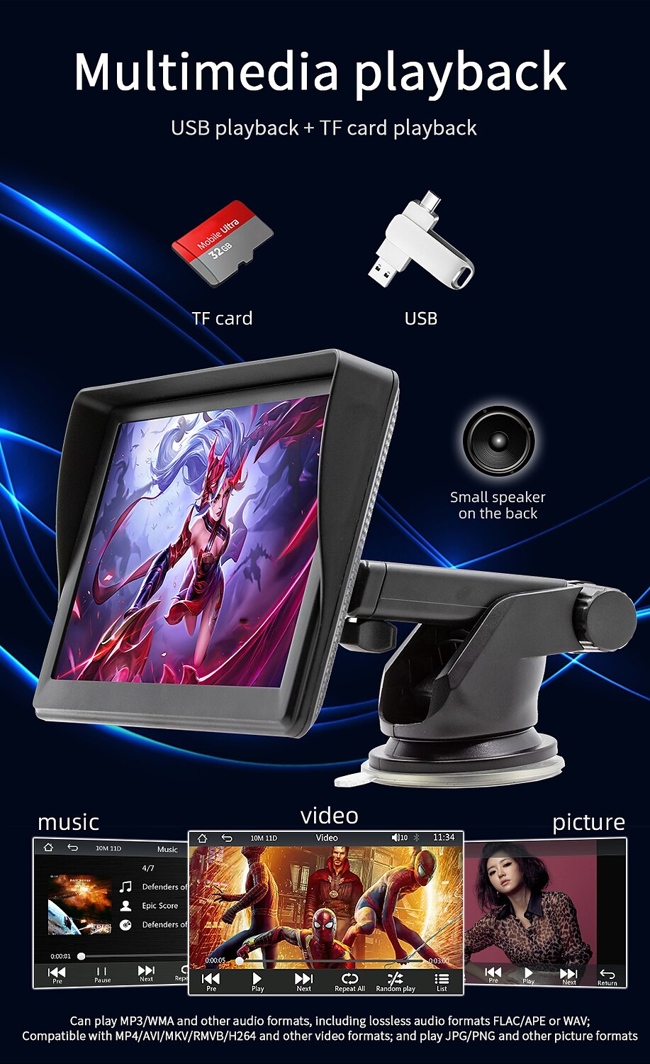 Universal 7-inch Screen Car Radio Multimedia WIFI Video Player Wireless Carplay Screen for Apple or Android 2025 - $131.99 –P8