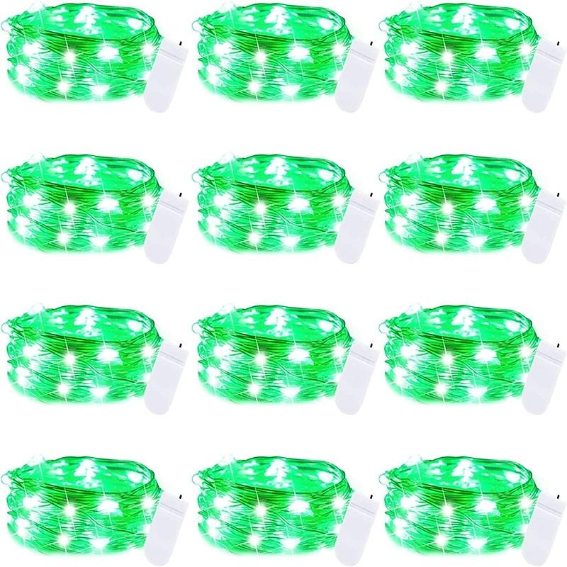 12db vízálló tündérfüzér lámpa, 20 led szentjánosbogár &amp; csillagos égbolt dekor karácsonyi dekorációhoz 2025 - $25.99 –P10