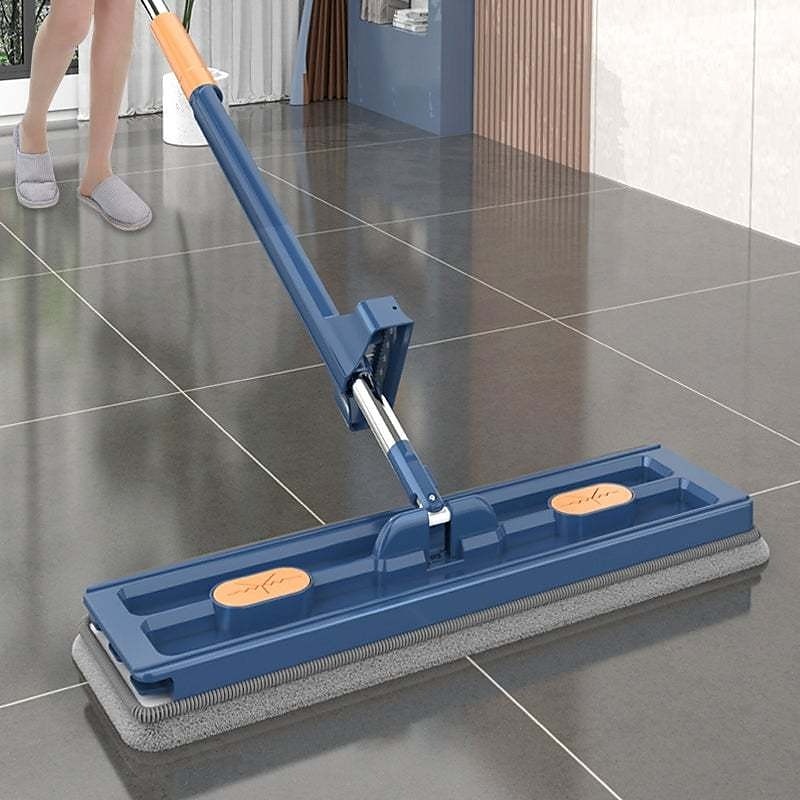 spazzolone piatto grande, ruotabile a 360° spazzolone piatto in microfibra per grandi superfici, con raschietto per l'asciugamento dell'acqua, spazzolone con manico lungo in acciaio inox per pavimenti del 2025 a $26.99 –P8