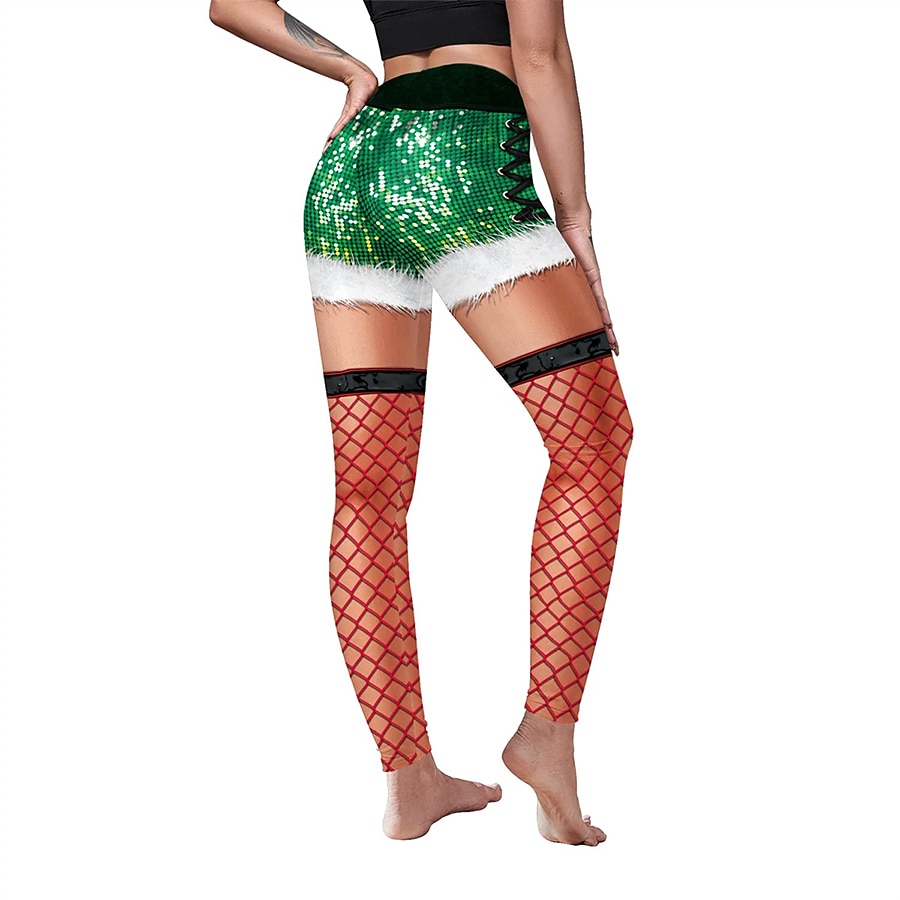Weihnachtsmann Leggins Jogginghosen Damen Weihnachten Heiligabend Weihnachten Erwachsene Weihnachten Silvester Hosen 2025 - $17.49 –P4