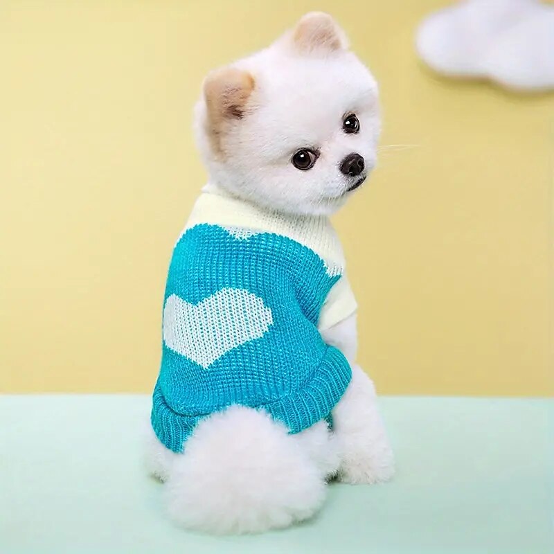 Kutyák Macskák Pulóverek Jumper aranyos stílus Alkalmi Tél Meleg Légáteresztő Mekano Mosható Kényelmes Szabadtéri Alkalmi / Napi Kutyaruházat for bichon frisé Pomerániai törpespitz Kölyök kisállat 2025 - $18.99 –P3