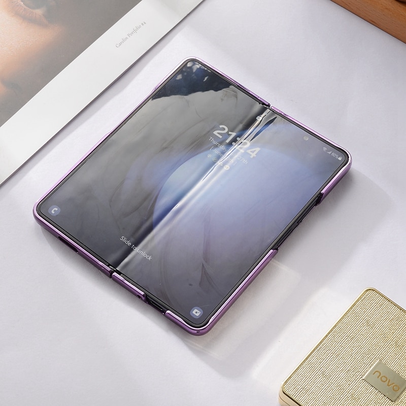 Phone Case For Samsung Galaxy Z Fold 6 Z Fold 5 Z Fold 4 Z Fold 3 Back Cover With Magsafe Support Wireless Charging Shockproof TPU Plating 2025 - $20.99 –P15