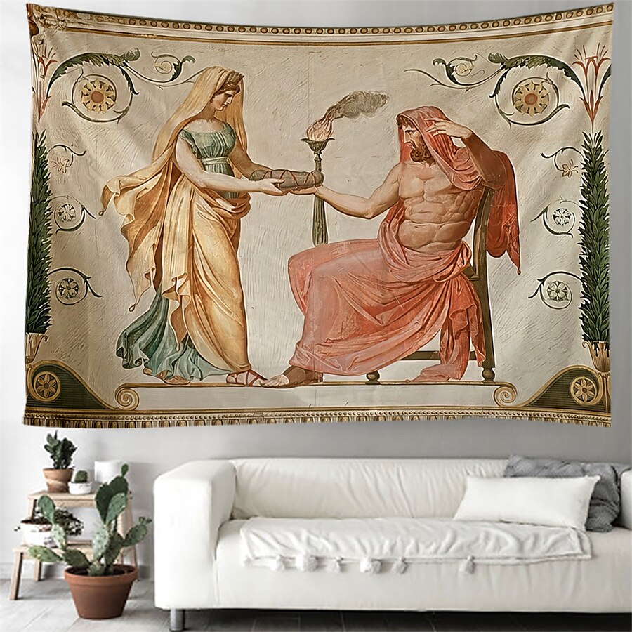 mitologia greca arte religiosa appeso arazzo arte da parete grande arazzo decorazione murale fotografia sfondo coperta tenda casa camera da letto soggiorno decorazione del 2025 a $16.99 –P1