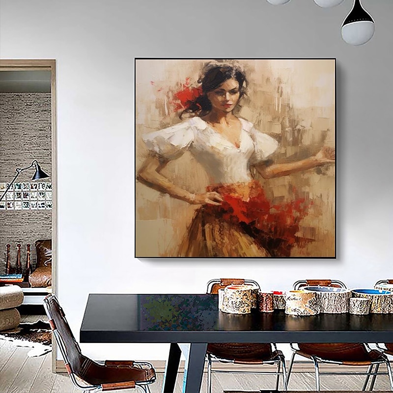 Spanish Dancer Oil Painting Hand Painted High Quality Flamenco Dancer Oil Painting On Canvas for Wall Decoration No Frame 2025 - $116.99 –P4