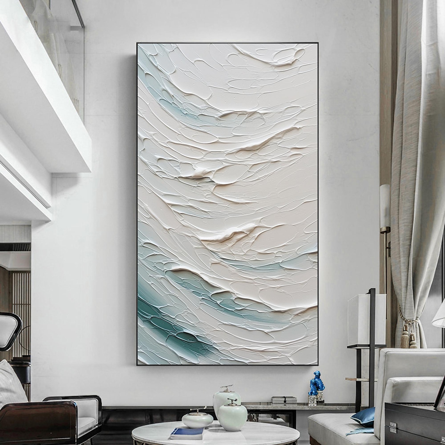 Handmade Oil Painting Canvas Wall Art Decor  Original Abstract Beach in full for Home Decor With Stretched FrameWithout Inner Frame Painting 2025 - €113.99 –P13